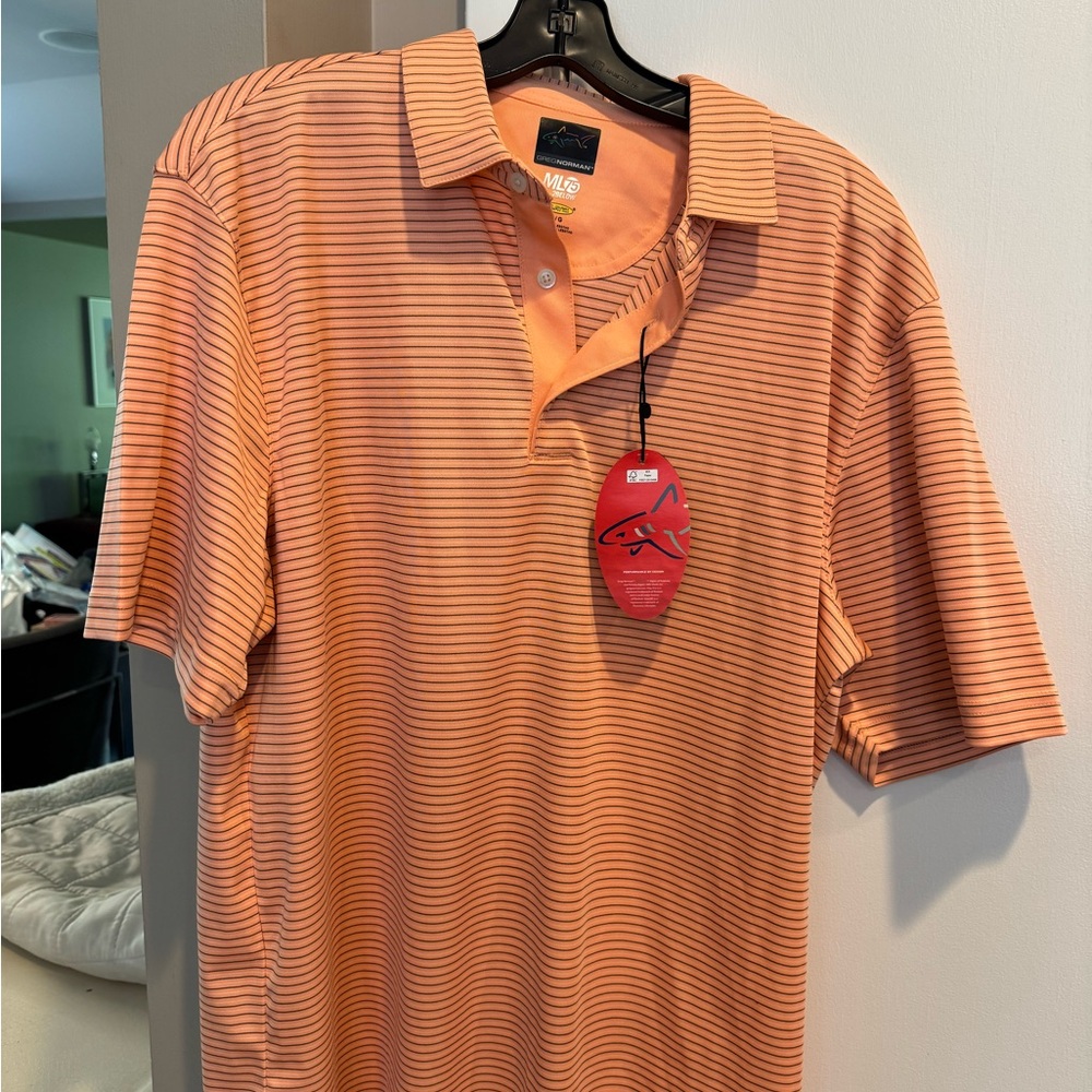 Greg Norman Collection Orange Polo Shirt